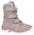 Lowa Winterschuhe Milo Evo GTX High (Textil/Synthetik, wasserdicht) grau/rosa Mädchen