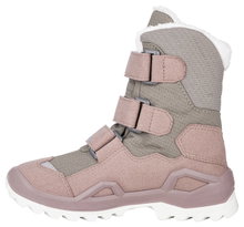 Lowa Winterschuhe Milo Evo GTX High (Textil/Synthetik, wasserdicht) grau/rosa Mädchen