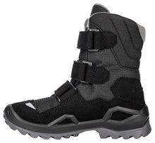Lowa Winterschuhe Milo Evo GTX High (Textil/Synthetik, wasserdicht) schwarz/grau Kinder