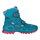 Lowa Winterschuhe Milo Evo GTX Mid (Klettverschluss, Textil/Synthetik, wasserdicht) türkis/fuchsia Kinder