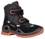 Lowa Winterschuhe Milo Evo Mid GTX (Textil/Synthetik, wasserdicht) schwarz/orange Kinder
