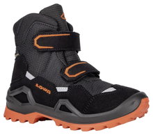 Lowa Winterschuhe Milo Evo Mid GTX (Textil/Synthetik, wasserdicht) schwarz/orange Kinder