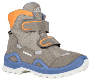 Lowa Winterschuhe Milo Evo Mid GTX (Textil/Synthetik, wasserdicht) braun/orange Kinder