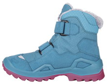Lowa Winterschuhe Milo Evo Mid GTX (Textil/Synthetik, wasserdicht) türkis/fuchsia Kinder