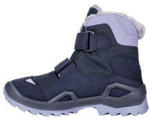 Lowa Winterschuhe Milo Evo Mid GTX (Textil/Synthetik, wasserdicht) navyblau/lavender Kinder