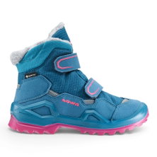 Lowa Winter Shoes Milo Evo Mid GTX (Textile/Synthetic, waterproof) turquoise/fuchsia girls