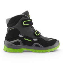 Lowa Winter Shoes Milo Evo Mid GTX (Textile/Synthetic, waterproof) lime green/grey children