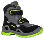 Lowa Winterschuhe Milo Evo Mid GTX (Textil/Synthetik, wasserdicht) limegrün/grau Kinder
