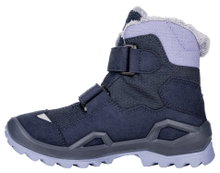 Lowa Winterschuhe Milo Evo Mid GTX (Textil/Synthetik, wasserdicht) navyblau/lavender Kinder