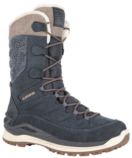Lowa Winterstiefel Barina EVO GTX (Veloursleder, wasserdicht) stahlblau/stein Damen