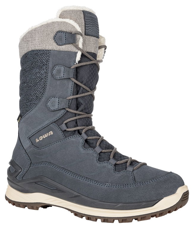 Lowa Winterstiefel Barina EVO GTX (Veloursleder, wasserdicht) stahlblau/stein Damen