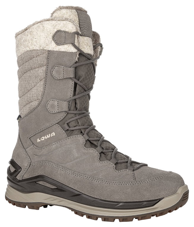 Lowa Winterstiefel Barina EVO GTX (Veloursleder, wasserdicht) 2024 steinbraun/panna Damen