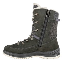 Lowa Winterstiefel Bianca High GTX (Veloursleder/Textil, wasserdicht) anthrazitgrau/champagn Kinder