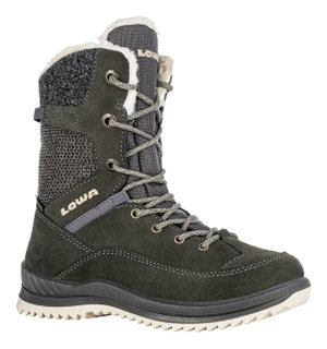 Lowa Winterstiefel Bianca High GTX (Veloursleder/Textil, wasserdicht) 2024 anthrazitgrau/champagn Mädchen