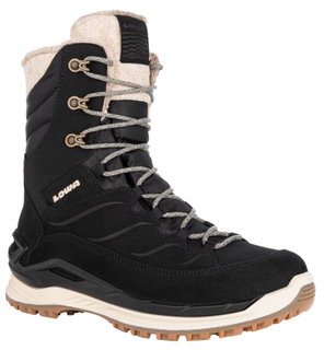 Lowa Winterstiefel Calceta EVO GTX (Veloursleder, wasserdicht) schwarz/champagner Damen