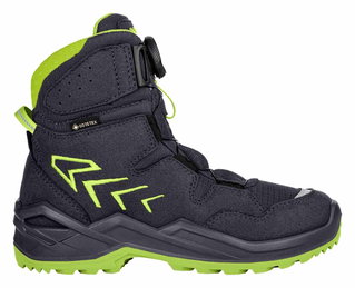 Lowa Winterstiefel Firo GTX HI (Textil/Synthetik, wasserdicht) navyblau/limone Kinder