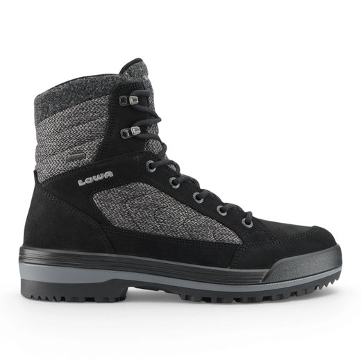 Lowa Winterstiefel Isarco GTX (Veloursleder/Textil, wasserdicht) schwarz Herren
