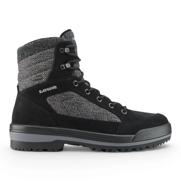Lowa Winterstiefel Isarco GTX (Veloursleder/Textil, wasserdicht) schwarz Herren