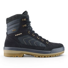 Lowa Isarco GTX Winter Boots (Suede/Textile, waterproof) navy blue/brown men's