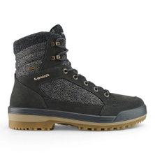 Lowa Isarco GTX Winter Boots (Suede/Textile, waterproof) anthracite grey/beige Men's