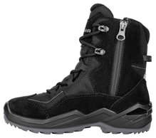 Lowa Winterstiefel Lino GTX High (Veloursleder/Textil, wasserdicht) 2024 schwarz/grau Kinder
