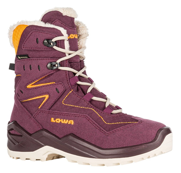 Lowa Winterstiefel Lino GTX (Textil/Synthetik, wasserdicht) violett Kinder
