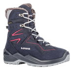Lowa Winterstiefel Lino GTX (Textil/Synthetik, wasserdicht) navyblau/fuchsia Kinder