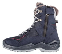 Lowa Winterstiefel Lino GTX (Textil/Synthetik, wasserdicht) navyblau/fuchsia Kinder