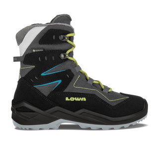 Lowa Winterstiefel Lino GTX (Textil/Synthetik, wasserdicht) schwarz/graphit Kinder
