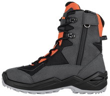 Lowa Winterstiefel Lino GTX (Textil/Synthetik, wasserdicht) graphitegrau/orange Kinder/Jugendliche
