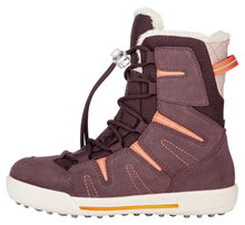 Lowa Winter Boots Lucy GTX (Suede/Textile, waterproof) 2024 grape red/melon children