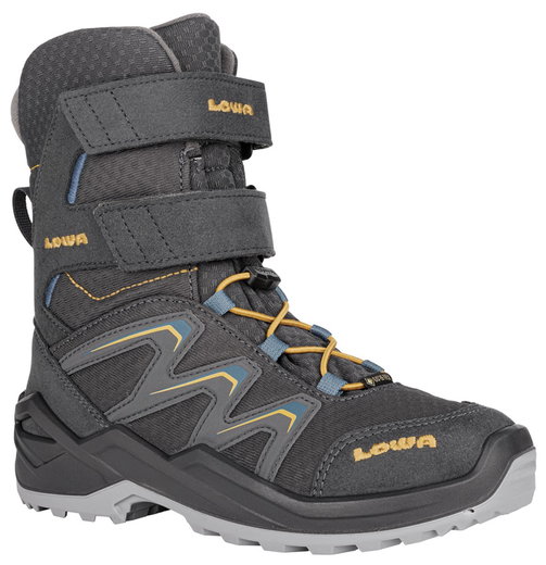 Lowa Zimowe buty Maddox Warm GTX HI (Tekstylia/Syntetyk, wodoodporne) grafitowo-szare/stalowo-niebieskie Dzieci
