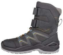 Lowa Winterstiefel Maddox Warm GTX HI (Textil/Synthetik, wasserdicht) graphitegrau/stahlblau Kinder