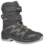 Lowa Winterstiefel Maddox Warm High GTX (Textil/Synthetik, wasserdicht) graphitegrau/stahlblau Kinder