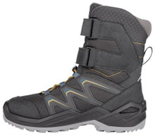 Lowa Winterstiefel Maddox Warm High GTX (Textil/Synthetik, wasserdicht) graphitegrau/stahlblau Kinder