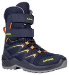 Lowa Winterstiefel Maddox Warm High GTX (Textil/Synthetik, wasserdicht) 2024 navyblau/orange Kleinkinder