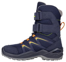 Lowa Winterstiefel Maddox Warm High GTX (Textil/Synthetik, wasserdicht) 2024 navyblau/orange Kleinkinder