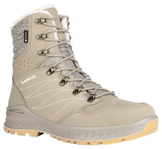 Lowa Winterstiefel Nabucco GTX (Veloursleder/Textil, wasserdicht) 2024 sandbraun/beige Damen