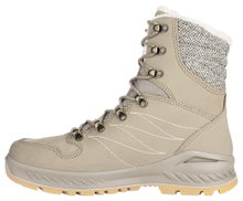 Lowa Winterstiefel Nabucco GTX (Veloursleder/Textil, wasserdicht) 2024 sandbraun/beige Damen
