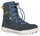 Lowa Winterstiefel Raik GTX (Veloursleder/Textil, wasserdicht) dunkelblau/jeans Kinder