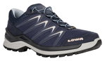 Lowa Wander-Travelschuhe Innox Pro Low GTX (All-Terrain, Synthetik/Textil, wasserdicht) 2025 navyblau/lachs Damen