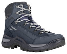Lowa Wanderschuhe Renegade 100 GTX Mid (All-Terrain, Nubukleder, wasserdicht) navyblau/asphalt Herren