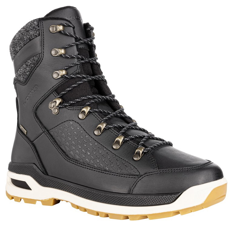 Lowa Wanderschuhe Renegade Evo Ice GTX (Winter, Glattleder, wasserdicht) schwarz/honig Herren