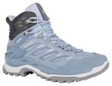 Lowa Wanderschuhe Innovo Mid GTX (All-Terrain, Veloursleder, wasserdicht) eisblau/hellblau Damen