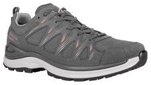 Lowa Wanderschuhe Innox Evo II GTX (All-Terrain, Textil/Mikrofaser, wassderdicht) asphaltgrau/lachs Damen