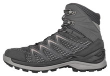 Lowa Wander-Travelschuhe Innox Pro Mid GTX (All-Terrain, Synthetik/Textil, wasserdicht) 2025 anthrazitgrau/rose Damen