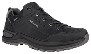 Lowa Wanderschuhe Renegade EVO Low GTX (All-Terrain, Nubukleder, wasserdicht) schwarz/graphit Herren