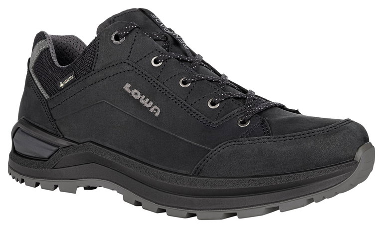Lowa Wanderschuhe Renegade EVO Low GTX (All-Terrain, Nubukleder, wasserdicht) schwarz/graphit Herren