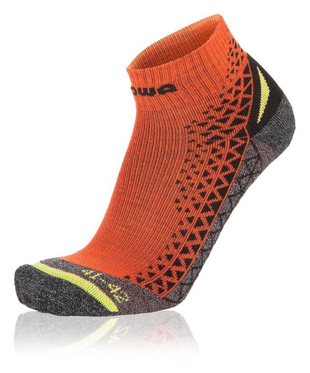 Lowa Wandersocke Ankle Performance Short (Materialmix, hoher Tragekomfort) orange/schwarz - 1 Paar