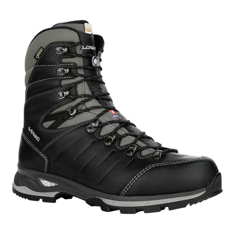 Lowa zimowe buty Yukon Ice II GTX (nubuk/skóra gładka, wodoodporne, ciepłe) czarne męskie